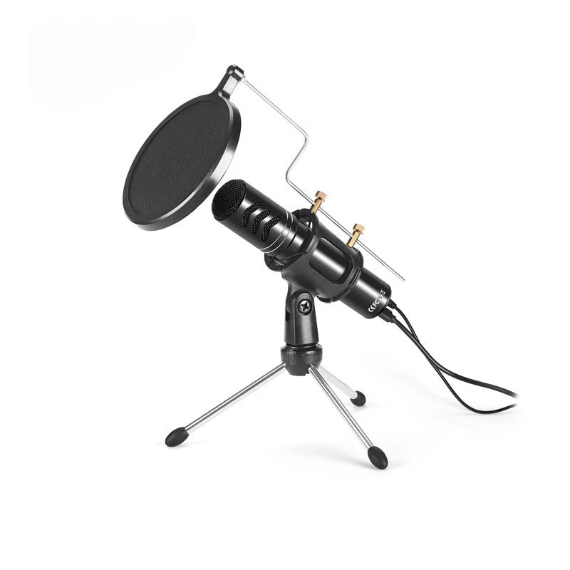 

AK-8 USB Microphone Drive Free Computer game professional microphone Built in Sound Card Studio Audio Sound Recording Microphone