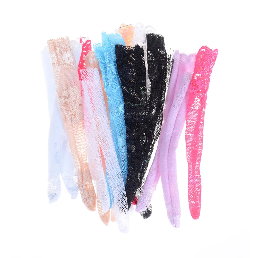 1/4 пары яркие кружевные носки для девочек смешанный Стиль длинные чулки для девочек на каждый день повседневная одежда, одежда для детей аксессуары для куклы Подарки случайным образом - Цвет: 4pair