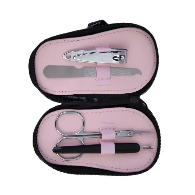 

4PCS Pedicure Set Nail file Scissors Clippers Cuticle Instrument Hot Wedding Gift Favor Polka Flip Flop Party Wedding Favors