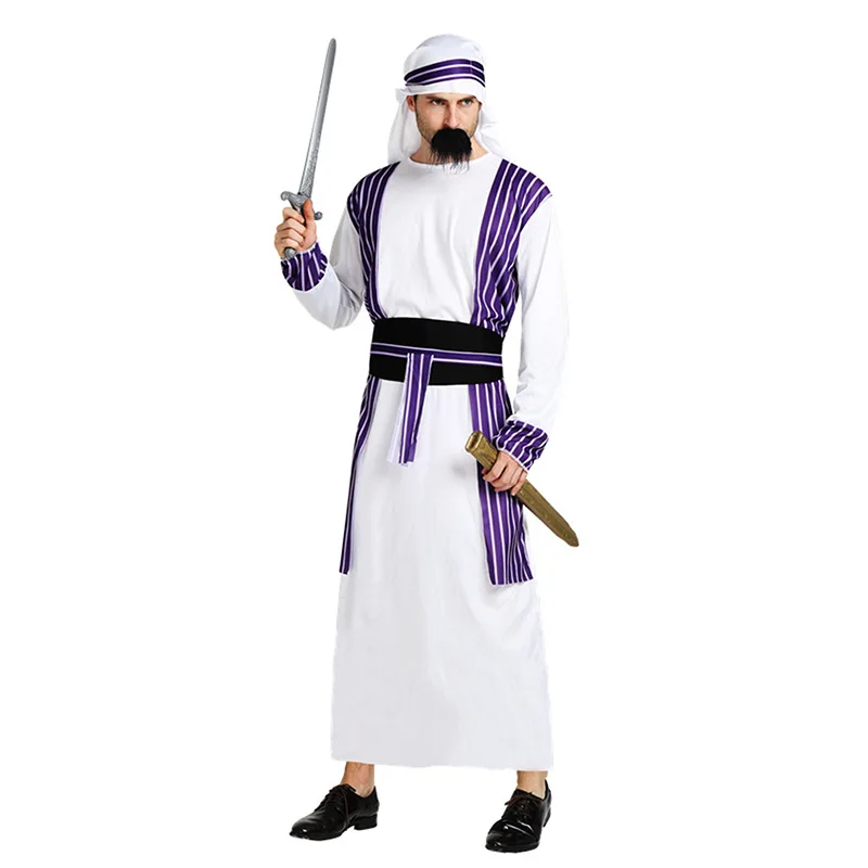 New Male Adult Arab Costume Arab Men S Budget Costume Halloween Carnival Costume Sheik Costume Male Fancy Dress Role Play Outfit Aliexpress