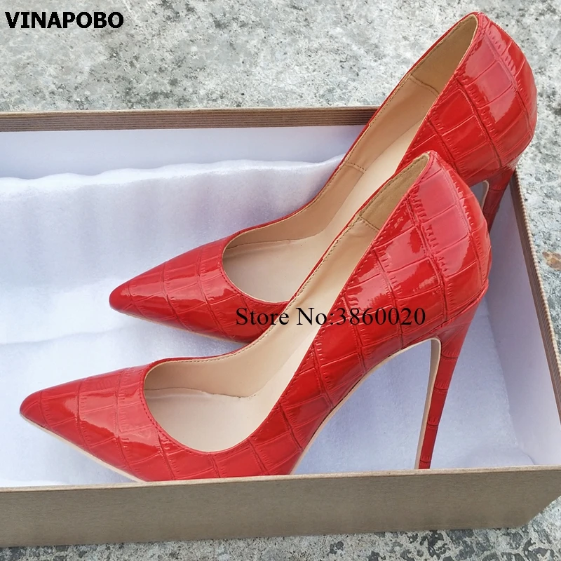 1Keshangjia-sexy-high-heel-shoes-12cm-red-snake-print-patent-leather-pointed-wedding-shoes-bride-shallow (3)