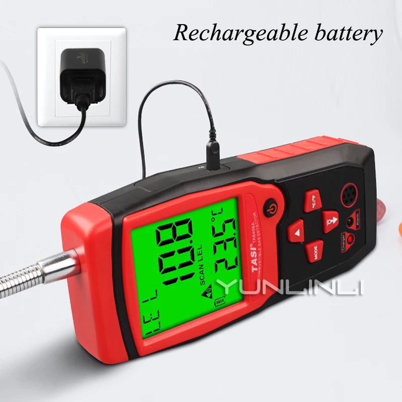 Combustible Gas Detector Natural Leak Alarm Household Portable TA8406 | Инструменты
