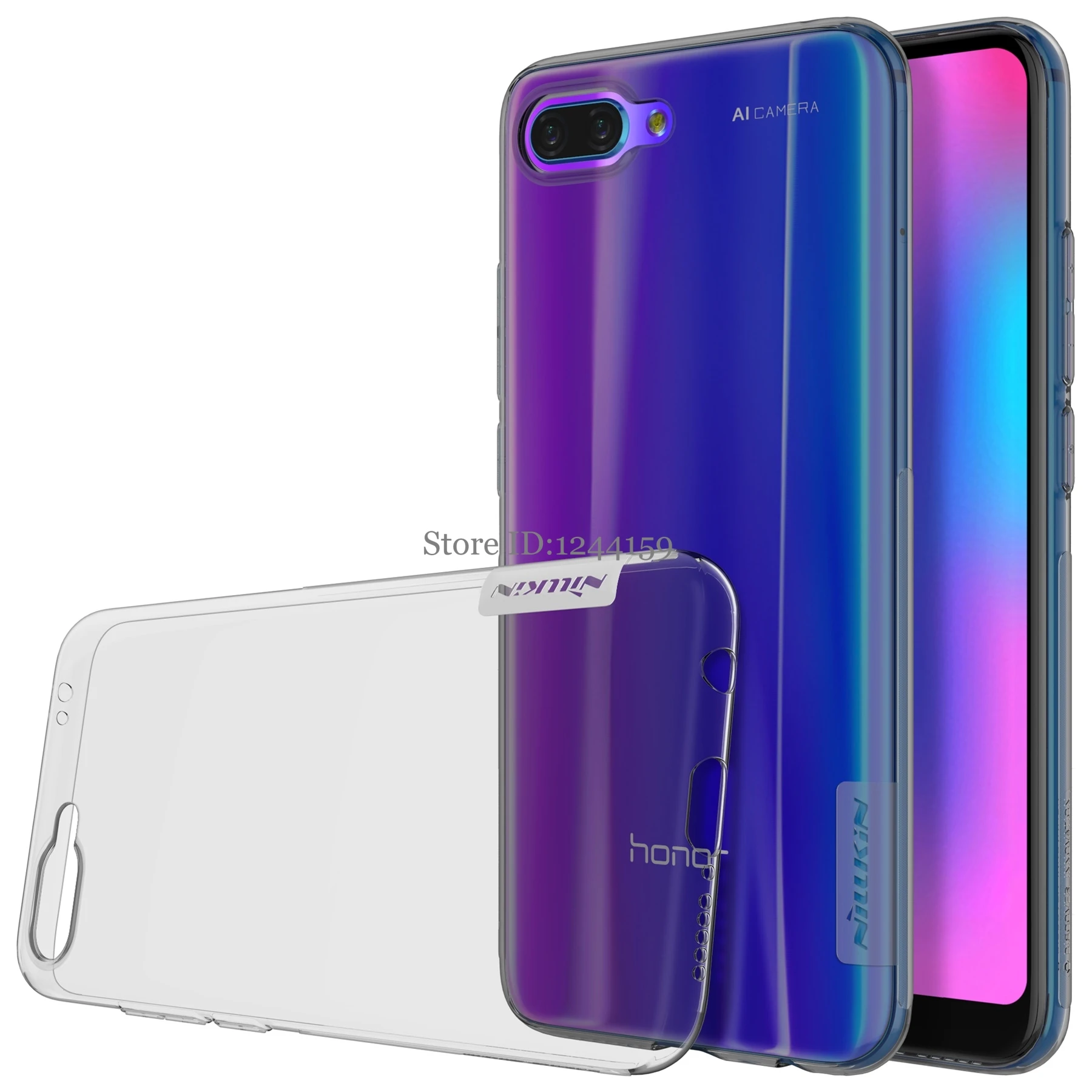 

Huawei Honor 10 case cover 5.84 inch Nillkin Nature Transparent Clear Soft silicon TPU Protector case for Huawei Honor 10 case