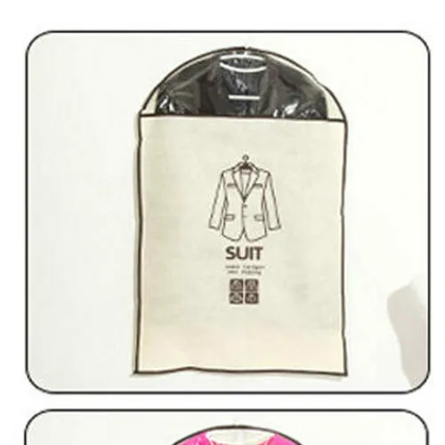 1 шт. чехол для одежды для защиты от пыли домашняя сумка для хранения одежды костюм платье одежда пальто Чехол Контейнер органайзер для хранения - Цвет: Черный