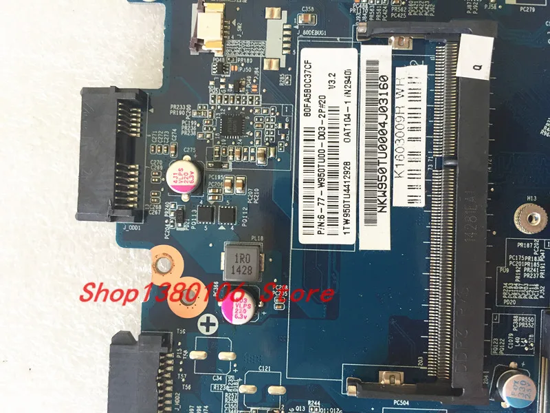 Материнская плата для ноутбука CLEVO w950tu материнская 66 77 w950tu00 d03 6j 6 71 w54t0