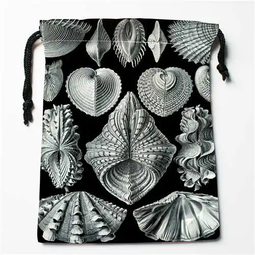 Пользовательские печати Haeckel AcephalaDrawstring хозяйственные сумки дорожный мешочек для хранения плавать Пешие прогулки игрушка сумка унисекс мульти Size18-12-05-100