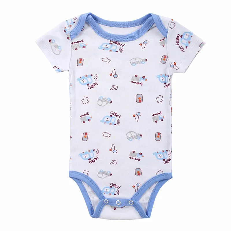 20 STYLES Baby Bodysuits Boys Girls Baby Clothing Cartoon Printed Infant Jumpsuits Summer Overalls Cotton Coveralls Fashion Wear (6)