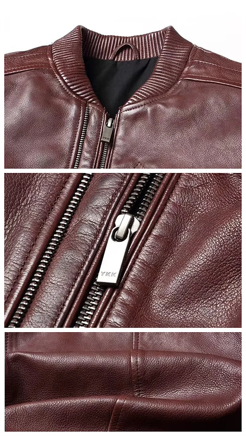 Perfect Abou Anbow Hand rubbing Turkish Cowhide Genuine Leather Jacket Mens Moto & Biker Short Model High-quality Overcoat Plus Suze 8