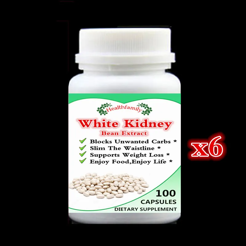 

6 bottle White Kidney Bean Extract,Lose Weight,Block Unwanted Carbs,The Smaller Waistline,Weight loss,Block Caloric Intake