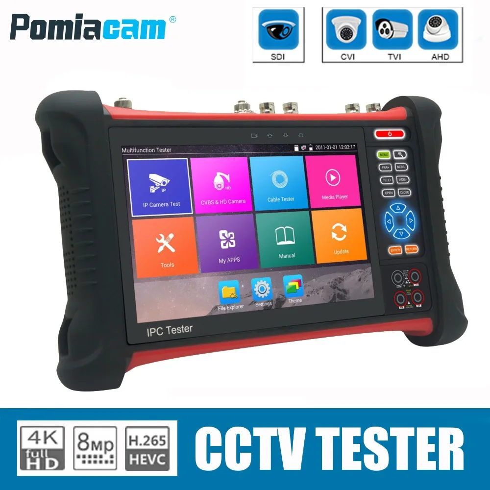 X7 DHL/EMS доставка 7 дюймовый сенсорный монитор тестер камеры CCTV IP AHD TVI CVI SDI 4K H 265