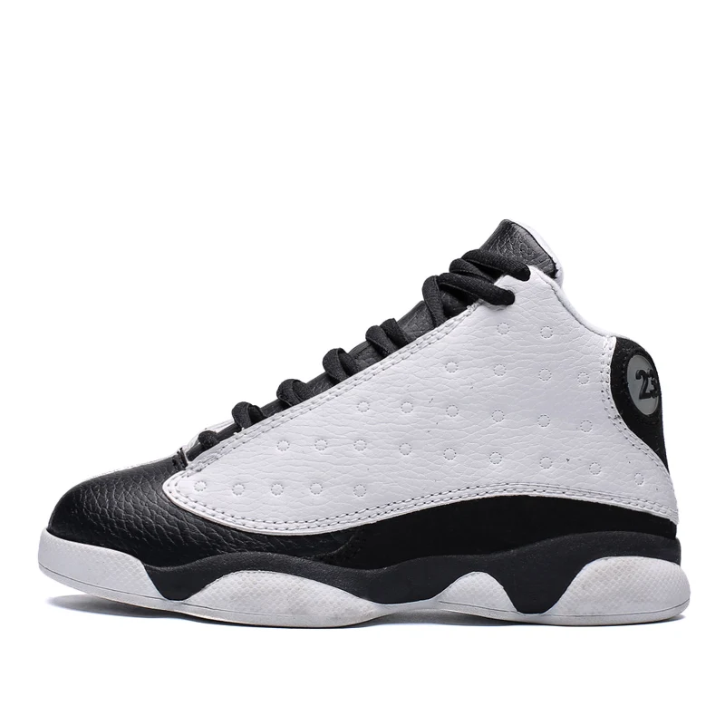 Модная универсальная Баскетбольная обувь, износостойкая Складная Баскетбольная обувь, Баскетбольная обувь нежной текстуры - Цвет: White black