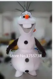 Взрослый Снеговик-талисман Маскарад Олаф Рождественский костюм быстрая - Цвет: Бежевый
