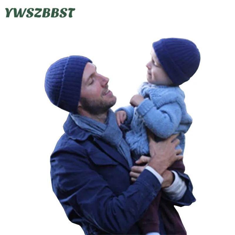 

2pcs Mom Baby Hat for Boys Knitted Baby Caps for Girls Toddler Crochet Beanies Caps Cute Kids Children Hats