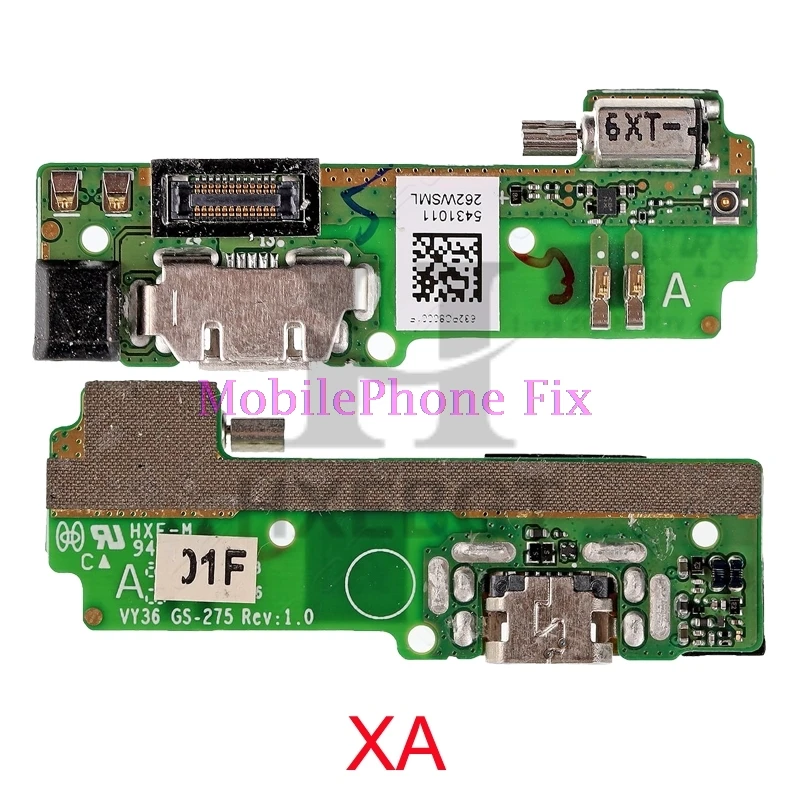 Usb зарядный порт гибкий кабель для Sony Xperia XA F3111, F3113, F3115 USB зарядное устройство Соединительная плата запчасти с вибрацией
