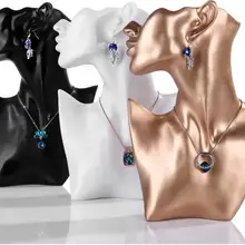 Витрина для украшений ожерелье портрет Серьги Дисплей Бюст ожерелье из смолы демонстрация стенд держатель серьги