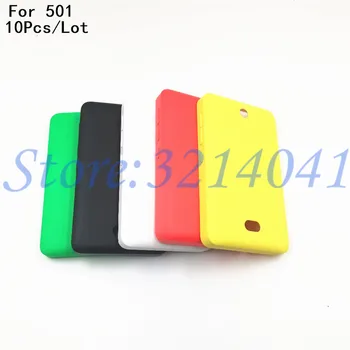 

10Pcs/Lot New Battery Back Cover For Nokia 501 Back Cover Case Asha 501 Battery Rear Door with Adhesive Replacement Parts