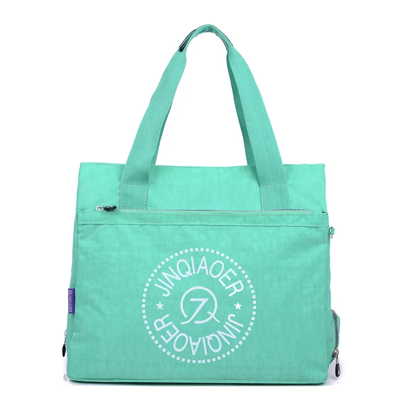 JINQIAOER нейлоновая сумка-мессенджер Большая вместительная женская сумка на плечо Повседневная Сумка-тоут модная женская сумка через плечо для леди - Цвет: EMERALD