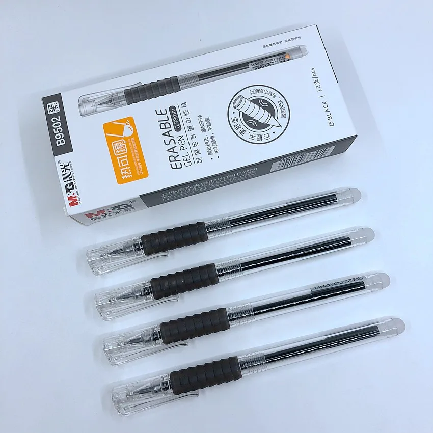 

(4 Pieces/Lot) M&G Magic Erasable Pen 0.38mm Blue Black Ink Students Gel Pens School Stationery Office Writing Tools B9502
