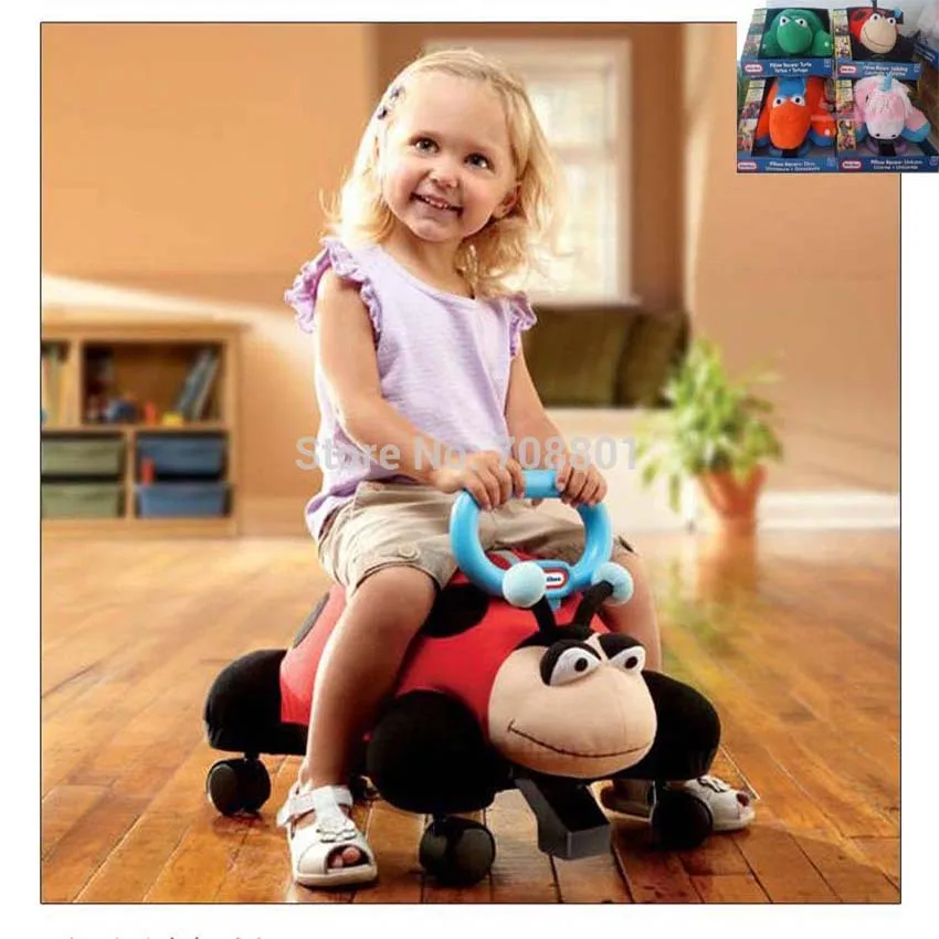 Animal Pillow Racers With Replace Handle Soft Comfortable Baby