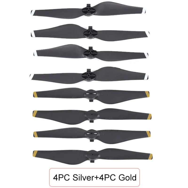 Mix Gold Silver Sunnylife 4 шт. 5332S 2 пары для DJI Mavic Air Propeller(белая полоса) лезвие опора для DJI Mavic Air Drone аксессуары - Цвет: Mix Gold Silver