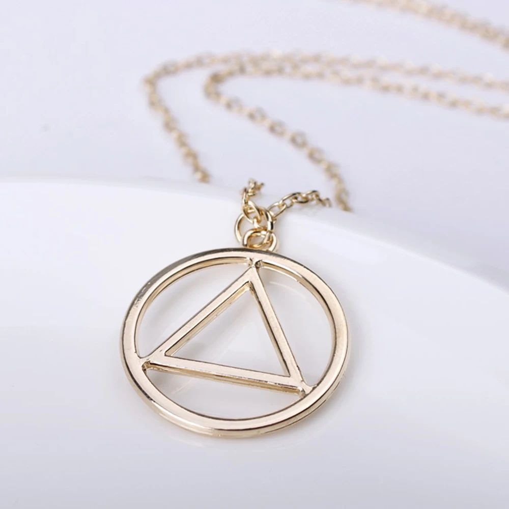

New Fashion The Best Eminem RAPPER Grammy Titanium Steel Chain Pop Pendant Necklace Triangle Geometric Shape Necklace