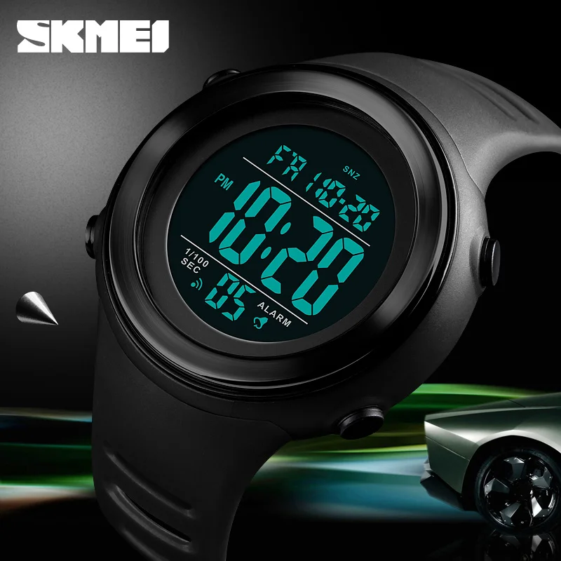 Men's Sports Watches SKMEI Waterproof Countdowns LED Digital Watch Outdoor Military Steel Case Clock Male Relogio Masculino