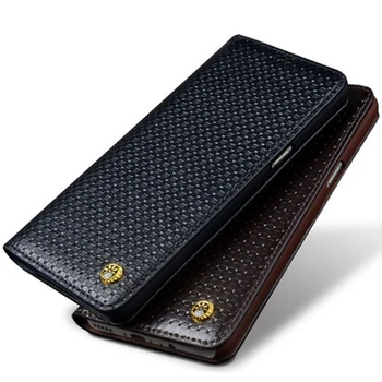 

For Oneplus5 Oneplus 5 Case Fashion Patterned Genuine Cow Leather Cover Business Flip Phone Shell Bag for One Plus 5 Cases