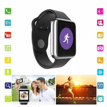 

A1 Smart Watch Android New Smartwatch With Camera Bluetooth Sport Pedometer Tracker Wearable Device Call For iOS PK DZ09 U8 GT08