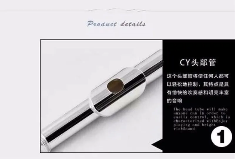 2018 New Hot Flute 211SL musical instrument Flute 16 Closed E-Key High Quality Flute music professional shipping