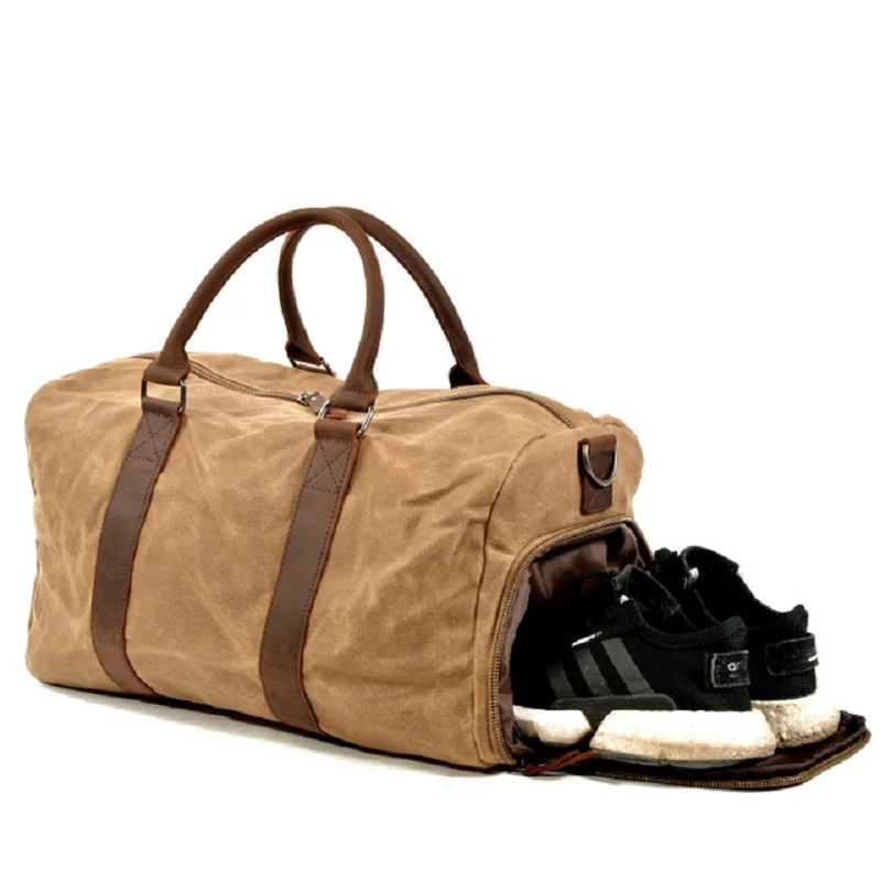 waxed canvas gym bag