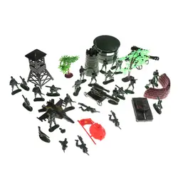 37 шт армейский Песочный набор декораций, песочный стол Асса, пластиковая модель, набор детских игрушек, солдатики 5 см, фигурки солдат