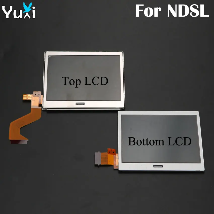Запасные части YuXi верхний Верхний ЖК-дисплей Нижний ЖК-экран для Nintendo DS Lite DSL NDSL |