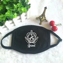 Kpop GFRIEND альбом логотип печать K-pop модные маски для лица Унисекс Хлопок Черная ротовая маска