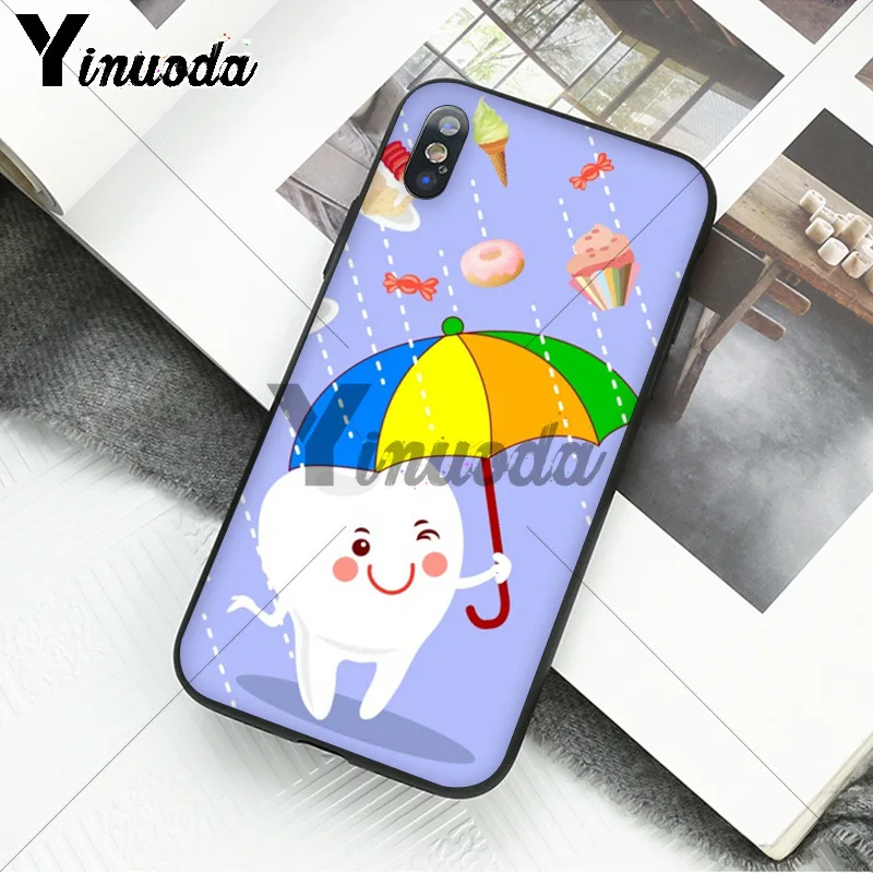 Cartoon Tooth Nurse Doctor Dentist Stethoscope Tooth Injections
