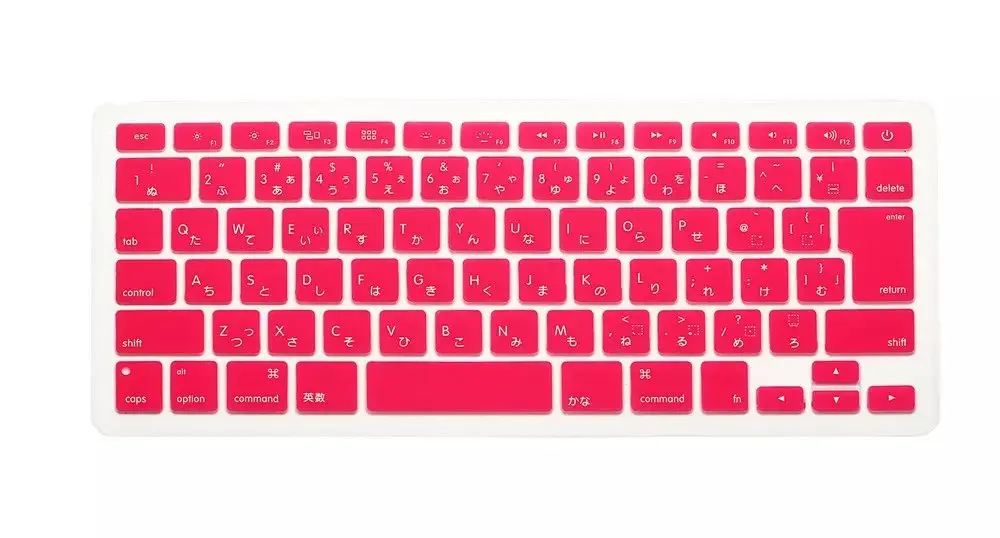 Японский английский Япония JP клавиатура чехол для Macbook Air Pro retina 13 15 17 протектор для Mac book клавиатура - Цвет: Pink