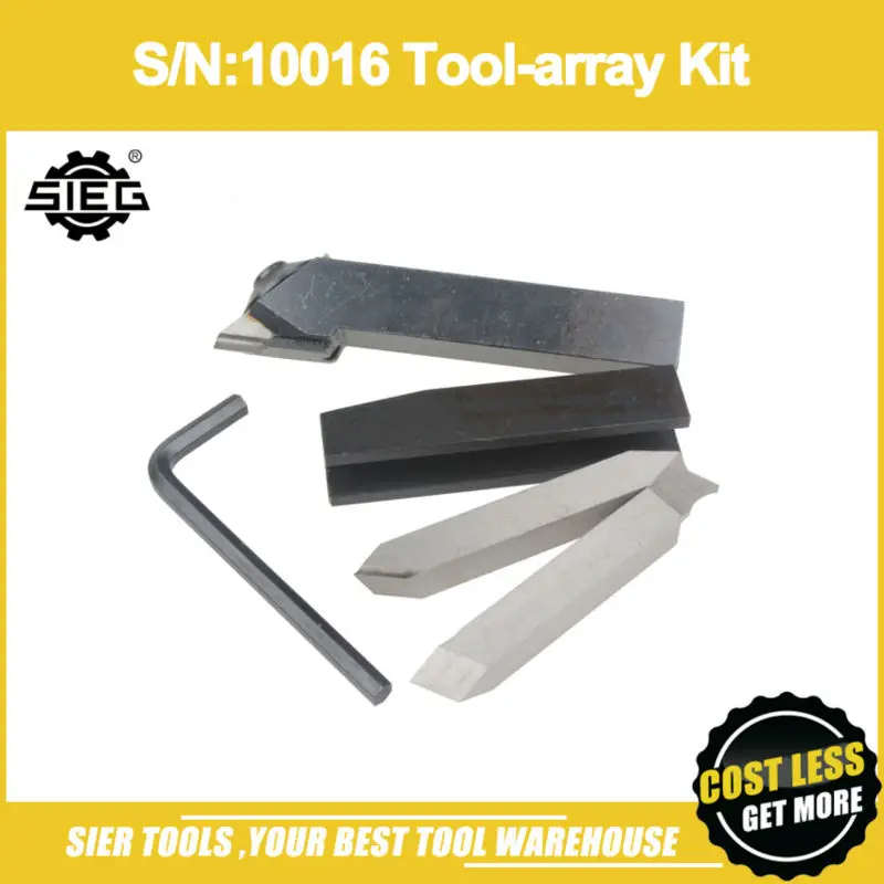 

Free Shipping!/S/N:10016 Tool-array Kit/SIEG Cutter 2pcs set/ turning tools with holder