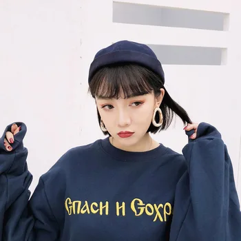 

2020 Berets Women Harajuku All-match Easy To Wear Cap Retro Solid Color Personality Berets Hat boina sombrero mujer casquette