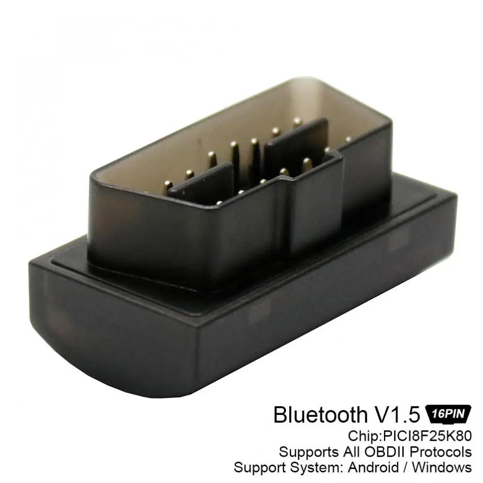 V1.5 PICI8F25K80 ELM327 Bluetooth OBD/OBD2 автомобильный беспроводной интерфейс считыватель кодов автоматический диагностический инструмент OBDII протоколы