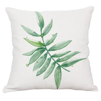 

Hoomall Tropical Plants Print Cushion Cover Polyester Linen Decorative Pillows Waist Cushions Home Decor Fashion Pillow Cover