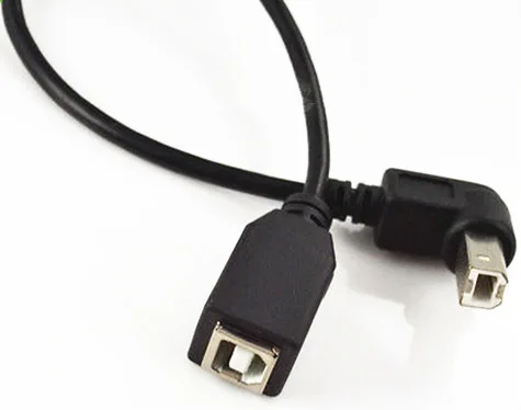 USB 2.0 B female to Down 90 angle male printer short extension cable Adapter | Компьютеры и офис