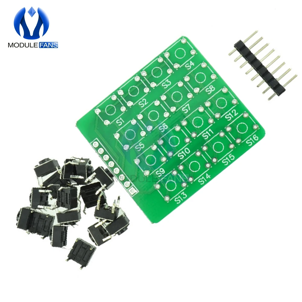 4x4 4*4 модуль клавиатуры с матричной клавиатурой 16 Botton микроконтроллер для Arduino Diy