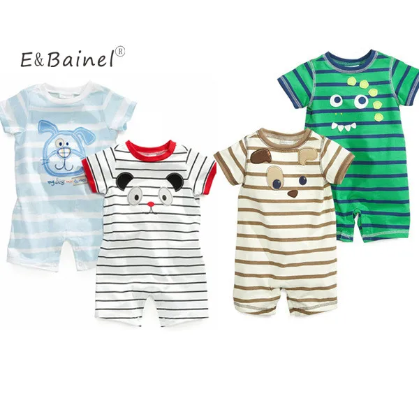 2017 Summer New Born Baby Clothes Baby Rompers Cotton ...