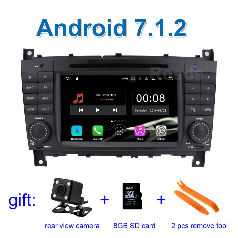 

2GB RAM Android 7.1.2 Car DVD Player GPS Radio for Mercedes/Benz W219 W203 C180 C200 C220 C230 C240 CLK200 CLK220 CLK240