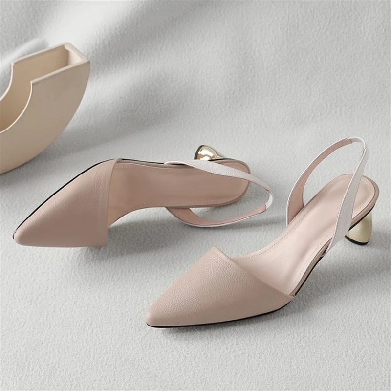 MSSTOR Pointed Toe Sandals 2019 Red Fashion Party Genuine Leather Summer Shoes Woman Sexy Mixed Colors High Heels Sandals Women MSSTOR Pointed Toe Sandals 2019 Red Fashion Party Genuine Leather Summer Shoes Woman Sexy Mixed Colors High Heels Sandals Women
