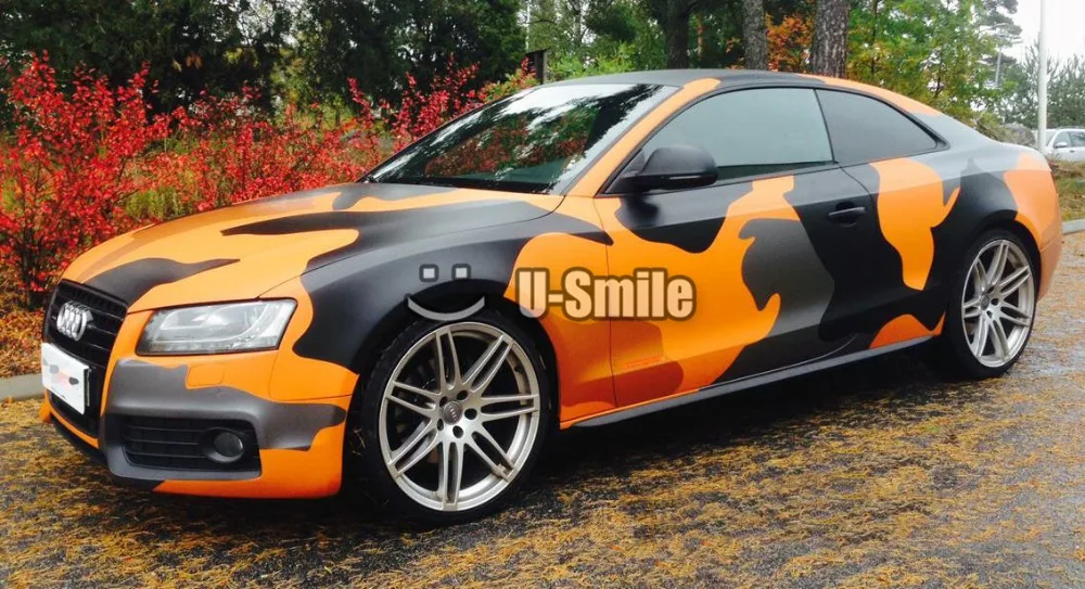 Jumbo Camouflage Vinyl Car Wrap Film Camo Sticker Bubble Free For SUV TRUCK Jeep 30M/Rollin Car