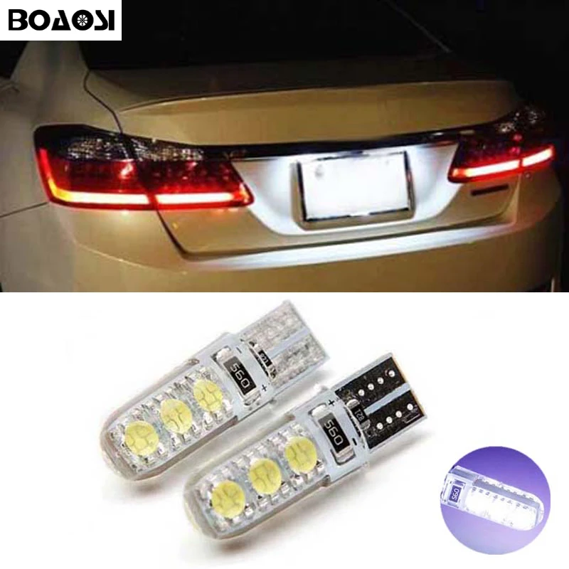 

BOAOSI 2x T10 Car LED License Plate Auto Canbus Light W5W 168 194 192 For Toyota Corolla Avensis Yaris Rav4 Auris Hilux Prius