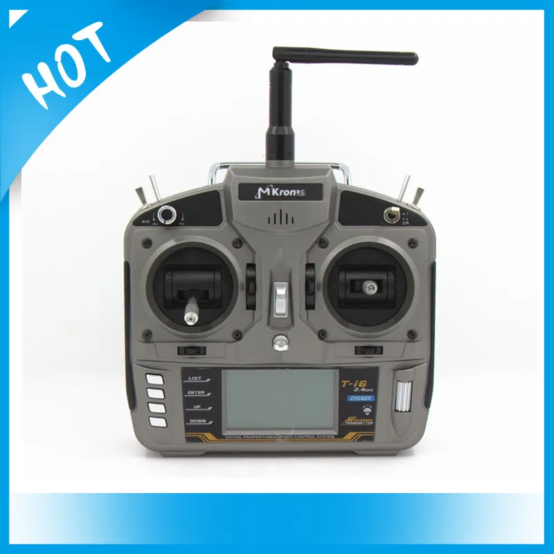 Новинка 2017 года mkron t-i6 полный диапазон 2.4 ГГц 6 ch Радио передатчик DX6 DSSS-X W
