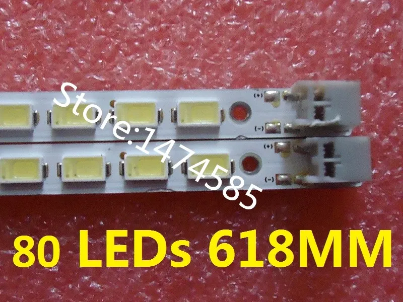 2 шт. * 80LED 618 мм светодиодный S 2010SVS55 LJ64 02386A для экрана LTF550HJ03 LTF550HQ02 UA55C6200UF|for led|led 2led 3 |