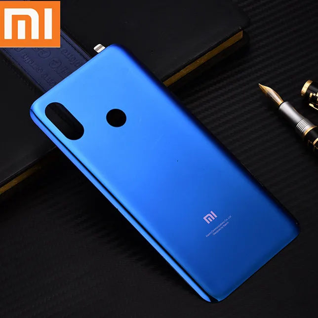 

Tempered Glass Cover Case for Xiaomi Mi 8 Back Battery Cover Housing Replacement Parts + Free Sucker