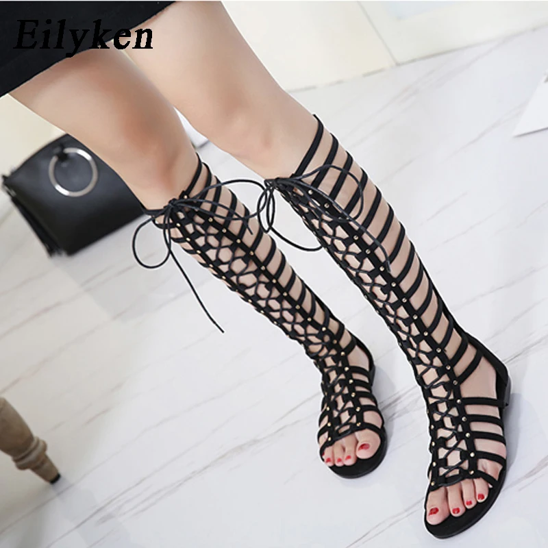 Sandalias De Gladiador Con Plataforma A La Moda Y Hebilla Fina Para Mujer Zapatos De Tacon Alto De Charol Con Punta Abierta Zapatos De Tacon Para Vestido De Fiesta Para Mujer